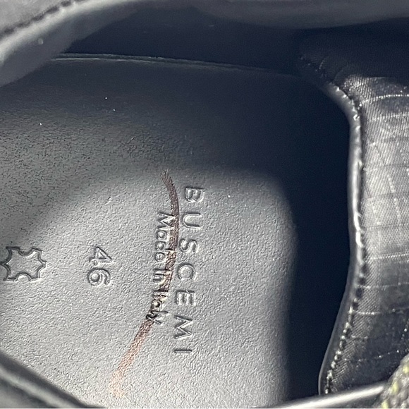 Buscemi Veloce Sneakers Black Military Green EU 46/US 13 - Picture 5 of 8